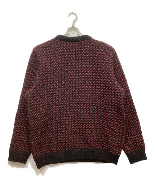 L.L.Bean（エルエルビーン）L.L.Bean (エルエルビーン) バーズアイニット ブラック×レッド サイズ:XLの古着・服飾アイテム