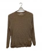 OUR LEGACYアワーレガシー）の古着「Ruffle Silk Box Long-Sleeve」｜ブラウン