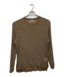 OUR LEGACY（アワーレガシー）の古着「Ruffle Silk Box Long-Sleeve」｜ブラウン