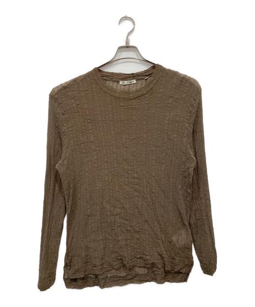 OUR LEGACY（アワーレガシー）OUR LEGACY (アワーレガシー) Ruffle Silk Box Long-Sleeve ブラウン サイズ:44の古着・服飾アイテム