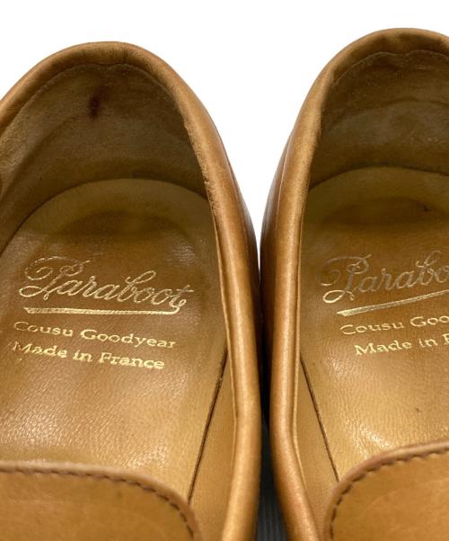 PARABOOT（パラブーツ）PARABOOT (パラブーツ) コインローファー ブラウン サイズ:6 1/2の古着・服飾アイテム
