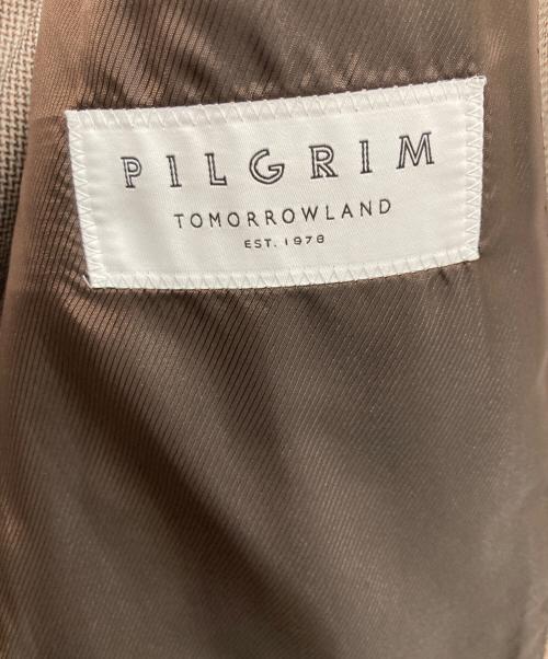 TOMORROW LAND PILGRIM（トゥモローランド ピルグリム）TOMORROW LAND PILGRIM (トゥモローランド ピルグリム) ウールシングルジャケット ブラウン サイズ:46の古着・服飾アイテム