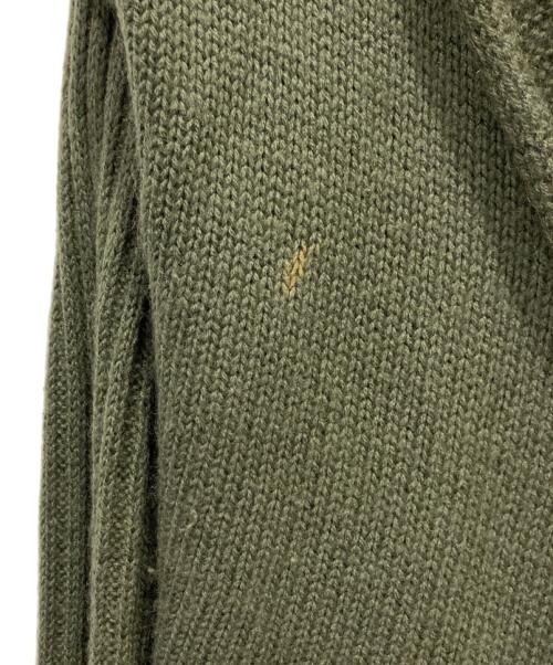 RICK OWENS（リックオウエンス）RICK OWENS (リックオウエンス) モヘア混ドレープニットカーディガン カーキ サイズ:38の古着・服飾アイテム