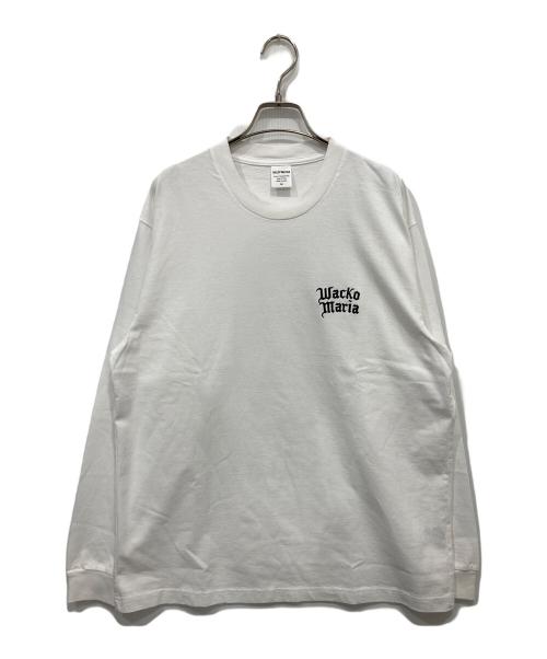 WACKO MARIA（ワコマリア）WACKO MARIA (ワコマリア) WASHED HEAVY WEIGHT CREW NECK LONG SLEEVE T-SHIRT ホワイト サイズ:Mの古着・服飾アイテム