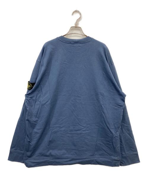 STONE ISLAND（ストーンアイランド）STONE ISLAND (ストーンアイランド) HEAVY COTTON JERSEY GARMENT DYED ブルー サイズ:XXLの古着・服飾アイテム