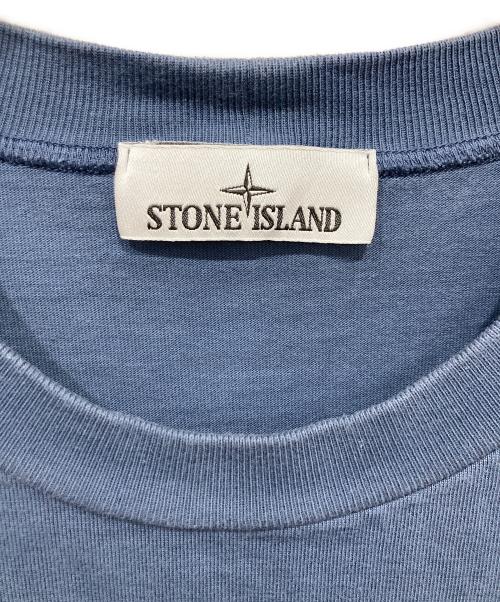 STONE ISLAND（ストーンアイランド）STONE ISLAND (ストーンアイランド) HEAVY COTTON JERSEY GARMENT DYED ブルー サイズ:XXLの古着・服飾アイテム