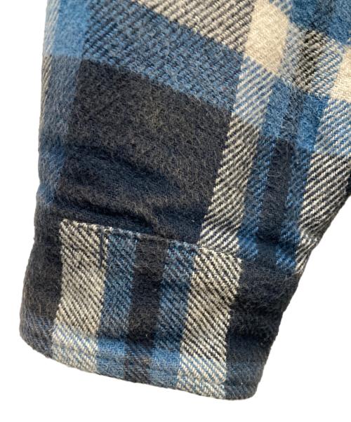 SUPREME（シュプリーム）SUPREME (シュプリーム) Quilted Arc Logo Flannel Shirt インディゴ サイズ:Mの古着・服飾アイテム