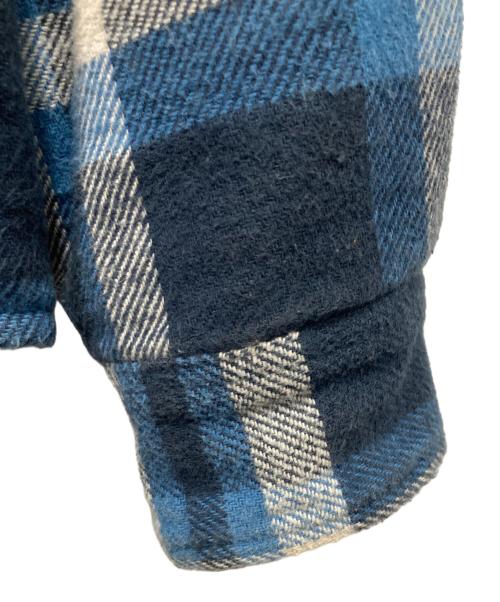 SUPREME（シュプリーム）SUPREME (シュプリーム) Quilted Arc Logo Flannel Shirt インディゴ サイズ:Mの古着・服飾アイテム