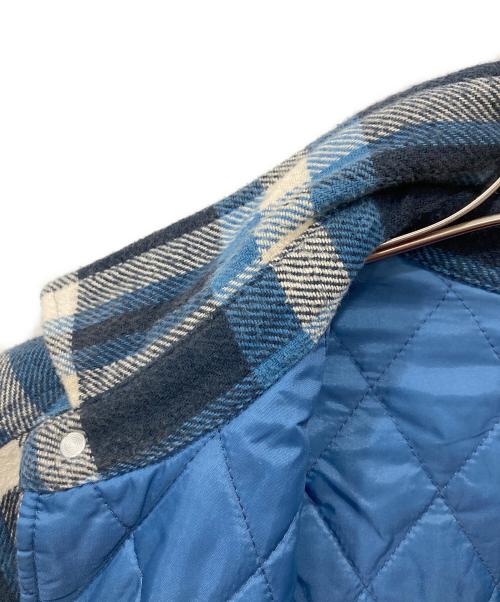 SUPREME（シュプリーム）SUPREME (シュプリーム) Quilted Arc Logo Flannel Shirt インディゴ サイズ:Mの古着・服飾アイテム
