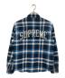 SUPREME (シュプリーム) Quilted Arc Logo Flannel Shirt インディゴ サイズ:M：15000円