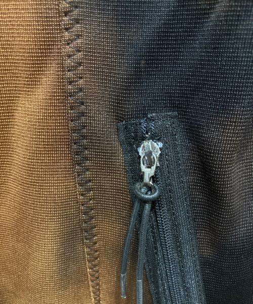 ISSEY MIYAKE MEN（イッセイミヤケメン）ISSEY MIYAKE MEN (イッセイミヤケメン) 脱色加工ノーカラージャケット ブラック×ブラウン サイズ:Sの古着・服飾アイテム