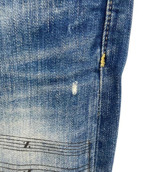 Hysteric Glamour（ヒステリックグラマー）Hysteric Glamour (ヒステリックグラマー) 音符スタッズデニムパンツ インディゴ サイズ:W30の古着・服飾アイテム