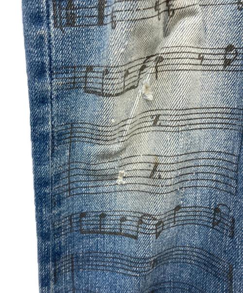 Hysteric Glamour（ヒステリックグラマー）Hysteric Glamour (ヒステリックグラマー) 音符スタッズデニムパンツ インディゴ サイズ:W30の古着・服飾アイテム