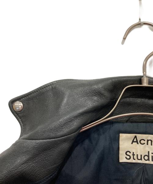 Acne studios（アクネ ストゥディオズ）Acne studios (アクネ ストゥディオズ) レザージャケット ブラック サイズ:34の古着・服飾アイテム