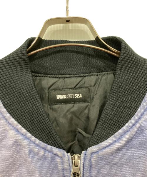 WIND AND SEA（ウィンダンシー）WIND AND SEA (ウィンダンシー) WASH CANVAS JACKET ブルー サイズ:XLの古着・服飾アイテム