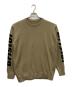 F.C.R.B.（エフシーレアルブリストル）の古着「SLEEVE AUTHENTIC LOGO CREWNECK KNIT」｜カーキ