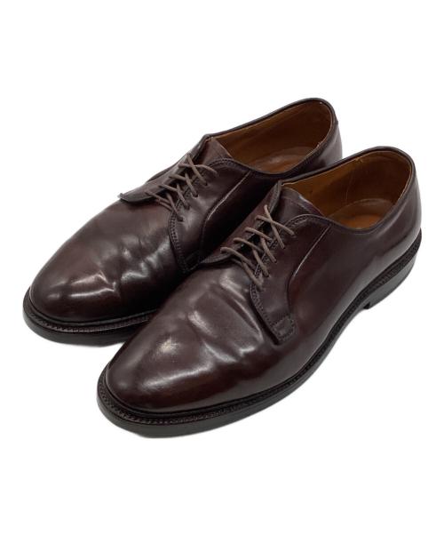 Alden（オールデン）ALDEN (オールデン) コードバンプレーントゥシューズ ブラウン サイズ:9の古着・服飾アイテム