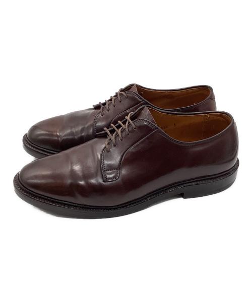 Alden（オールデン）ALDEN (オールデン) コードバンプレーントゥシューズ ブラウン サイズ:9の古着・服飾アイテム