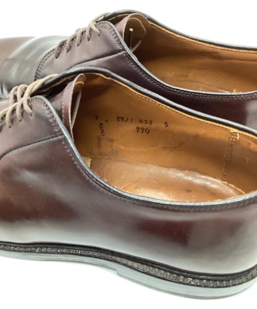 Alden（オールデン）ALDEN (オールデン) コードバンプレーントゥシューズ ブラウン サイズ:9の古着・服飾アイテム