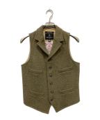NIGEL CABOURN×Harris Tweedナイジェルケーボン×ハリスツイード）の古着「マロリーベスト」｜カーキ