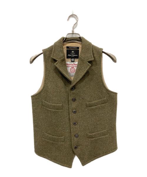 NIGEL CABOURN（ナイジェルケーボン）NIGEL CABOURN (ナイジェルケーボン) Harris Tweed (ハリスツイード) マロリーベスト カーキ サイズ:46の古着・服飾アイテム