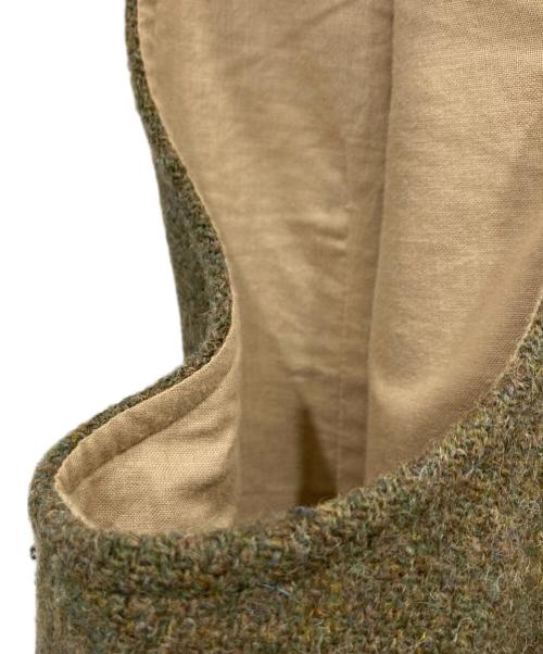 NIGEL CABOURN（ナイジェルケーボン）NIGEL CABOURN (ナイジェルケーボン) Harris Tweed (ハリスツイード) マロリーベスト カーキ サイズ:46の古着・服飾アイテム