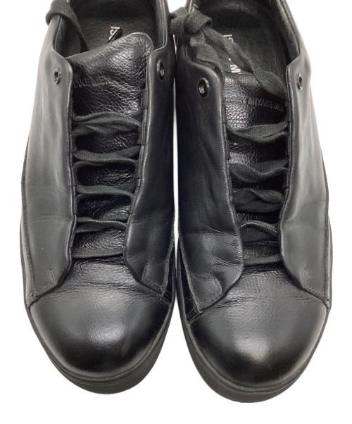 ISSEY MIYAKE MEN（イッセイミヤケメン）ISSEY MIYAKE MEN (イッセイミヤケメン) レザースニーカー ブラック サイズ:4の古着・服飾アイテム