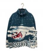 KITHキス）の古着「Claremont Sherpa Quarter Zip」｜グリーン
