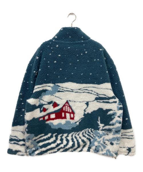 KITH（キス）KITH (キス) Claremont Sherpa Quarter Zip グリーン サイズ:Lの古着・服飾アイテム