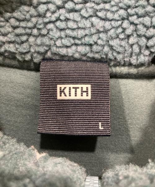 KITH（キス）KITH (キス) Claremont Sherpa Quarter Zip グリーン サイズ:Lの古着・服飾アイテム