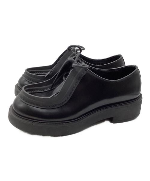 PRADA（プラダ）PRADA (プラダ) Diapason opaque brushedシューズ ブラック サイズ:6の古着・服飾アイテム