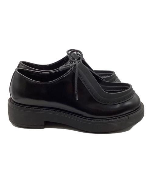 PRADA（プラダ）PRADA (プラダ) Diapason opaque brushedシューズ ブラック サイズ:6の古着・服飾アイテム