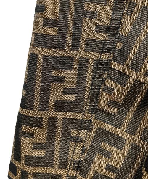 FENDI（フェンディ）FENDI (フェンディ) ズッカ柄ハーフコート ブラウン サイズ:40の古着・服飾アイテム