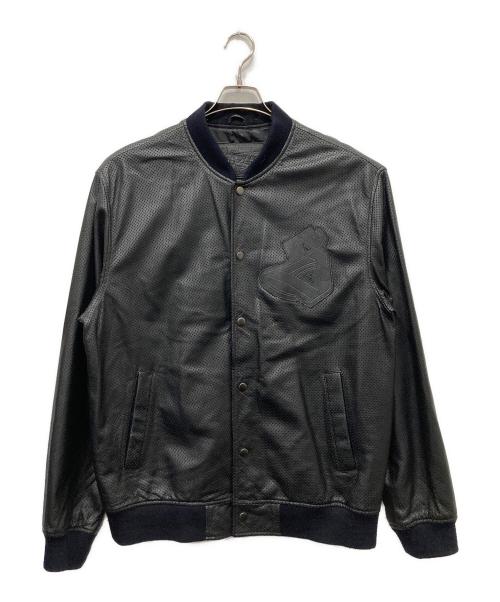 stussy（ステューシー）stussy (ステューシー) パンチングレザージャケット ブラック サイズ:Mの古着・服飾アイテム