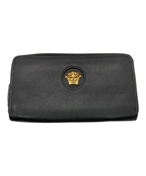 VERSACE（ヴェルサーチ）VERSACE (ヴェルサーチ) ラ メドゥーサウォレット ブラックの古着・服飾アイテム
