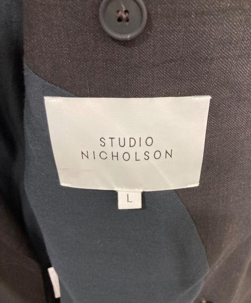 STUDIO NICHOLSON（スタジオ ニコルソン）STUDIO NICHOLSON (スタジオ ニコルソン) DABURU JACKET ブラウン サイズ:Lの古着・服飾アイテム