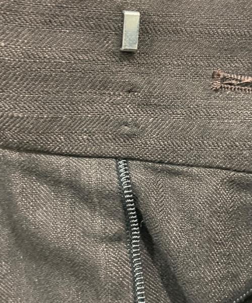 STUDIO NICHOLSON（スタジオ ニコルソン）STUDIO NICHOLSON (スタジオ ニコルソン) LINE DOUBLE PLEAT VOLUME PANT ブラウン サイズ:Sの古着・服飾アイテム