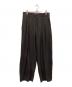 STUDIO NICHOLSON（スタジオ ニコルソン）の古着「LINE DOUBLE PLEAT VOLUME PANT」｜ブラウン