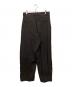 STUDIO NICHOLSON (スタジオ ニコルソン) LINE DOUBLE PLEAT VOLUME PANT ブラウン サイズ:S：25000円