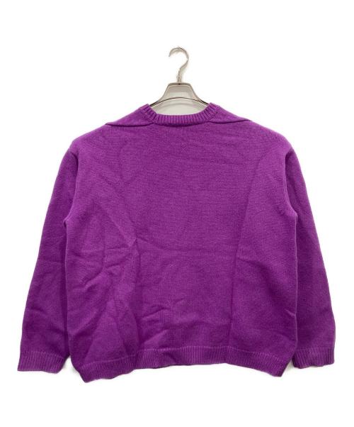 STUDIO NICHOLSON（スタジオ ニコルソン）STUDIO NICHOLSON (スタジオ ニコルソン) HEMYL ENGLISH LAMBSWOOL パープル サイズ:Lの古着・服飾アイテム