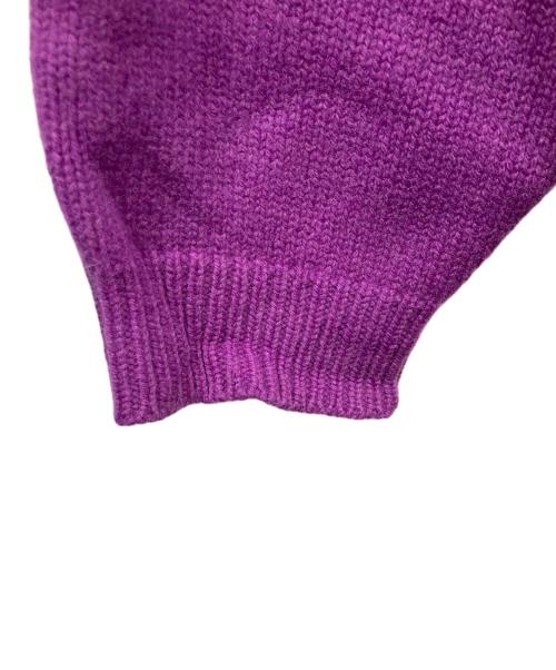 STUDIO NICHOLSON（スタジオ ニコルソン）STUDIO NICHOLSON (スタジオ ニコルソン) HEMYL ENGLISH LAMBSWOOL パープル サイズ:Lの古着・服飾アイテム