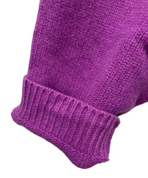 STUDIO NICHOLSON（スタジオ ニコルソン）STUDIO NICHOLSON (スタジオ ニコルソン) HEMYL ENGLISH LAMBSWOOL パープル サイズ:Lの古着・服飾アイテム