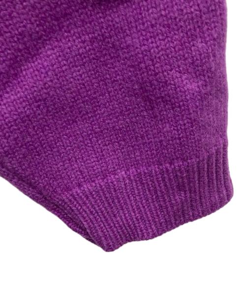 STUDIO NICHOLSON（スタジオ ニコルソン）STUDIO NICHOLSON (スタジオ ニコルソン) HEMYL ENGLISH LAMBSWOOL パープル サイズ:Lの古着・服飾アイテム