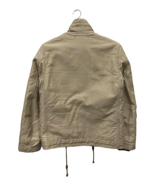 BLUE BLUE（ブルーブルー）BLUE BLUE (ブルーブルー) N-1 ジャーマンクロスデッキジャケット ベージュ サイズ:2の古着・服飾アイテム
