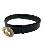 GUCCIグッチ）の古着「レザーベルト」｜ブラック