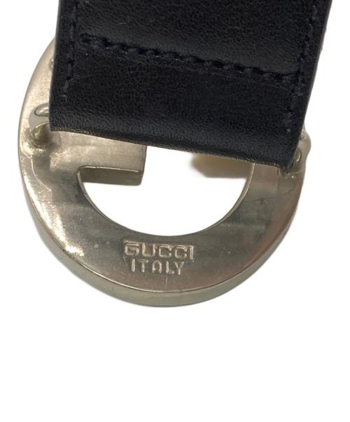 GUCCI（グッチ）GUCCI (グッチ) レザーベルト ブラックの古着・服飾アイテム