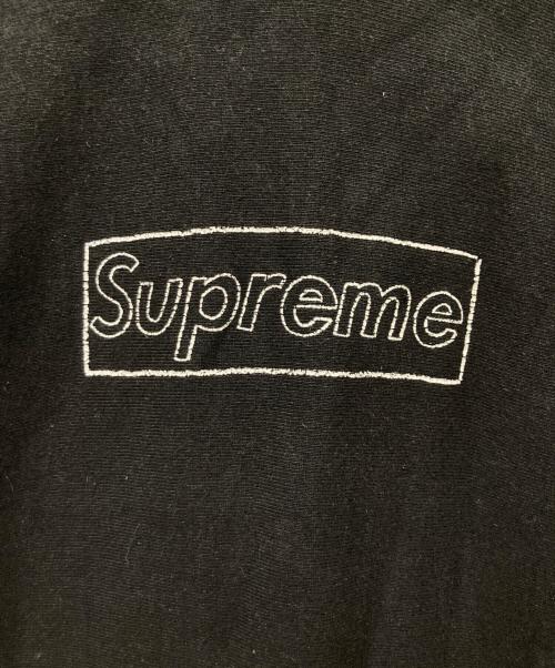 SUPREME（シュプリーム）Supreme (シュプリーム) KAWS (カウズ) Chalk Logo Hooded Sweatshirt ブラック サイズ:Lの古着・服飾アイテム