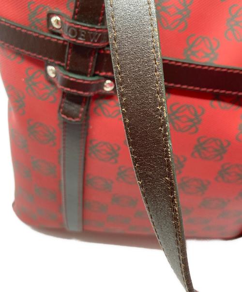 LOEWE（ロエベ）LOEWE (ロエベ) リピートアナグラムトートバッグ レッドの古着・服飾アイテム