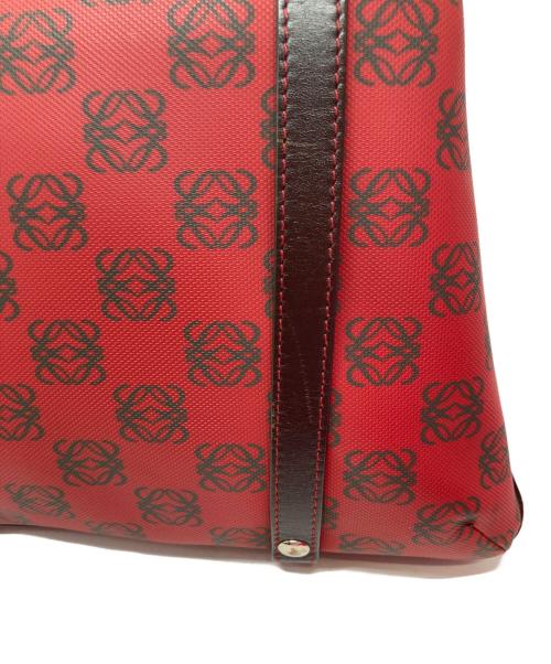 LOEWE（ロエベ）LOEWE (ロエベ) リピートアナグラムトートバッグ レッドの古着・服飾アイテム