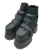 YELLOイエロ）の古着「NO.0 PLATFORM SHORT BOOTS」｜ブラック